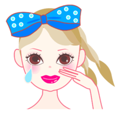 Girl with the eyes power(English) sticker #3237400