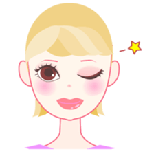 Girl with the eyes power(English) sticker #3237402