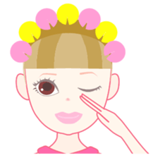 Girl with the eyes power(English) sticker #3237417