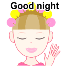 Girl with the eyes power(English) sticker #3237418