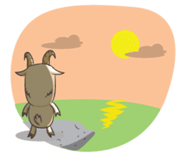 Crazy Goaty - Lucky and Happy Goat sticker #3237707