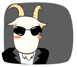 Crazy Goaty - Lucky and Happy Goat sticker #3237719