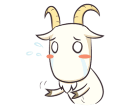 Crazy Goaty - Lucky and Happy Goat sticker #3237726