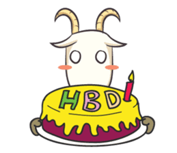 Crazy Goaty - Lucky and Happy Goat sticker #3237727