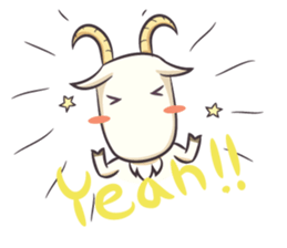 Crazy Goaty - Lucky and Happy Goat sticker #3237732