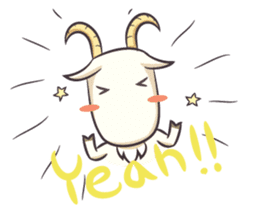 Crazy Goaty - Lucky and Happy Goat sticker #3237732