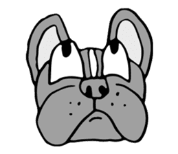 French bulldog, Amelie 40 various faces! sticker #3239220