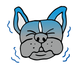 French bulldog, Amelie 40 various faces! sticker #3239225