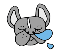 French bulldog, Amelie 40 various faces! sticker #3239230