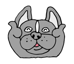 French bulldog, Amelie 40 various faces! sticker #3239239