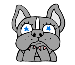 French bulldog, Amelie 40 various faces! sticker #3239241