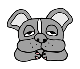 French bulldog, Amelie 40 various faces! sticker #3239243