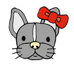 French bulldog, Amelie 40 various faces! sticker #3239253