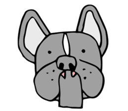 French bulldog, Amelie 40 various faces! sticker #3239254