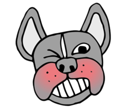 French bulldog, Amelie 40 various faces! sticker #3239258