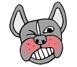 French bulldog, Amelie 40 various faces! sticker #3239258