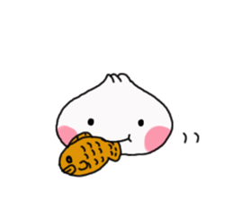 Double White Steamed Meat Bun sticker #3239827