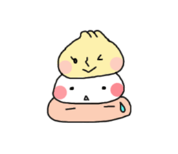 Double White Steamed Meat Bun sticker #3239858