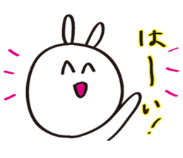 Handwritten Rabbit Sticker sticker #3240219