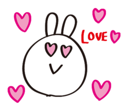 Handwritten Rabbit Sticker sticker #3240222