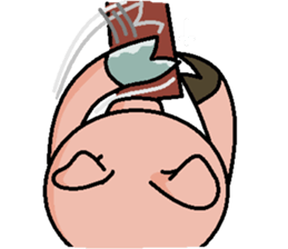 Cute pig us sticker #3240555