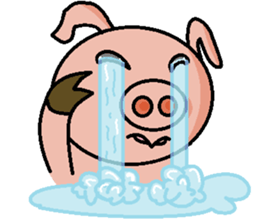 Cute pig us sticker #3240558