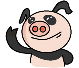 Cute pig us sticker #3240577