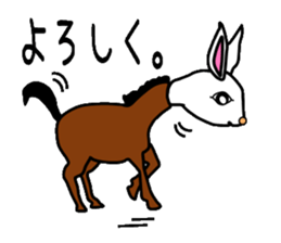 Union rabbit sticker #3242227