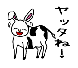 Union rabbit sticker #3242239