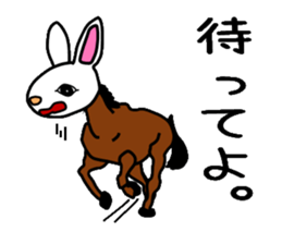 Union rabbit sticker #3242247