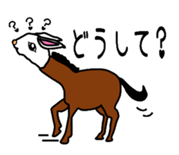 Union rabbit sticker #3242252