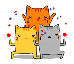 Tabby the yellow cat sticker #3242572