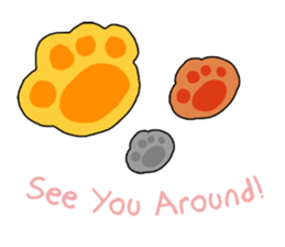 Tabby the yellow cat sticker #3242578