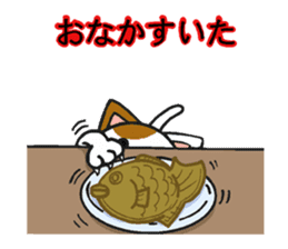 Cat and dog's meeting sticker #3243613