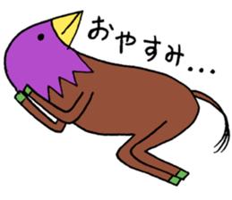 Horse-crow sticker #3243810