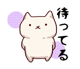 Handwritten kittens & sealing wax design sticker #3244414