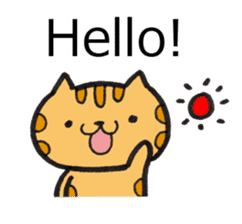 Loose Tabby Cat (English ver.) sticker #3244539