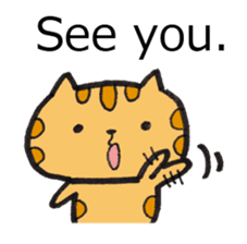 Loose Tabby Cat (English ver.) sticker #3244546