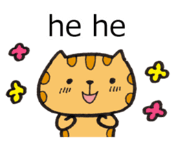 Loose Tabby Cat (English ver.) sticker #3244548