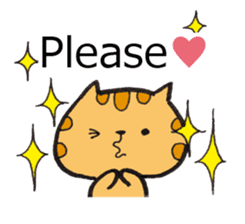 Loose Tabby Cat (English ver.) sticker #3244550