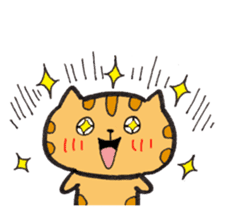 Loose Tabby Cat (English ver.) sticker #3244551