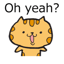 Loose Tabby Cat (English ver.) sticker #3244552