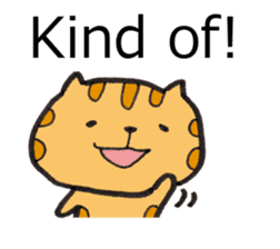 Loose Tabby Cat (English ver.) sticker #3244555
