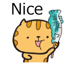 Loose Tabby Cat (English ver.) sticker #3244567