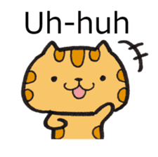 Loose Tabby Cat (English ver.) sticker #3244568