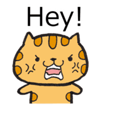 Loose Tabby Cat (English ver.) sticker #3244570