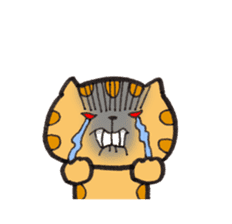 Loose Tabby Cat (English ver.) sticker #3244572