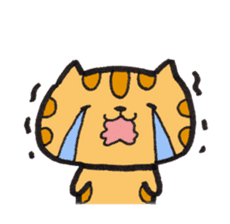 Loose Tabby Cat (English ver.) sticker #3244574