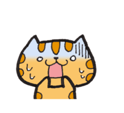 Loose Tabby Cat (English ver.) sticker #3244576