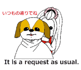 play hairdresser of the maltese dog sticker #3244883